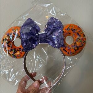 - SOLD - Minnie Mouse Donut Halloween Ears